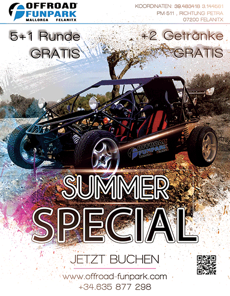 Summer Special im Offroad Funpark Mallorca - Jetzt buchen